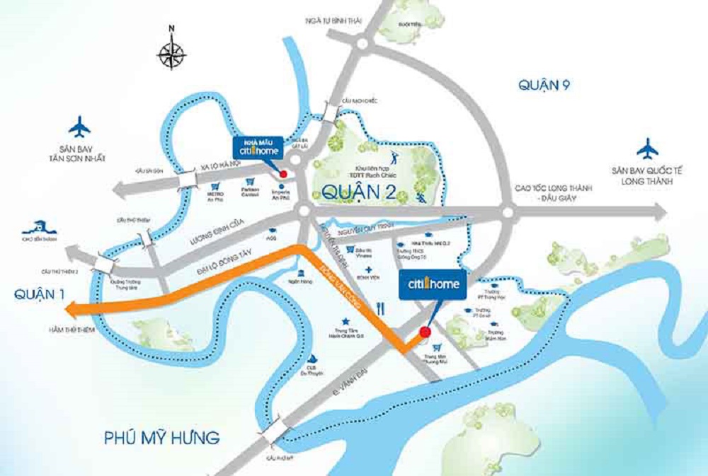 Vị trí quận 2