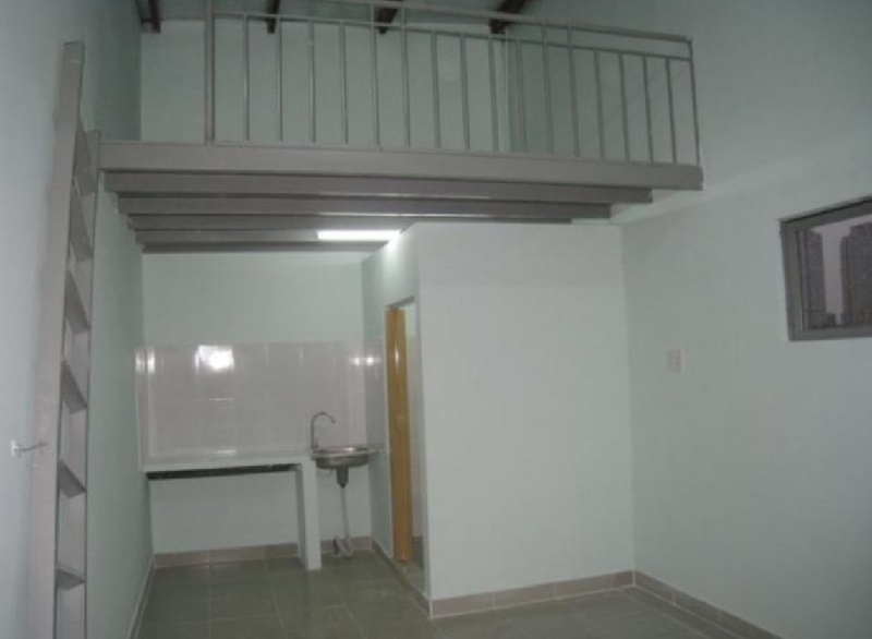 Mẫu cầu thang phòng trọ gập sát tường