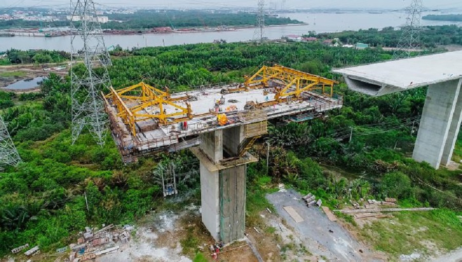 hình ảnh thực tế tiến độ cao tốc Bến Lức - Long Thành: