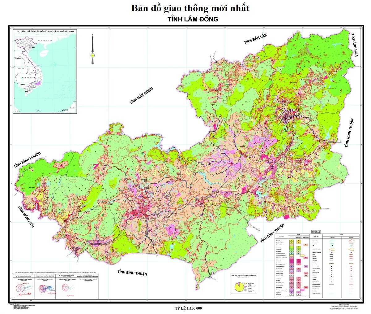 Bản đồ Lâm Đồng về hạ tầng giao thông (Nguồn: vietnammoi.vn)