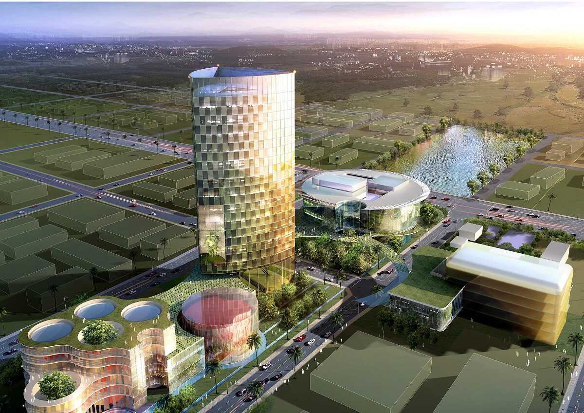 Khu phức hợp bao gồm cả nhà ở và các tiện ích đi kèm