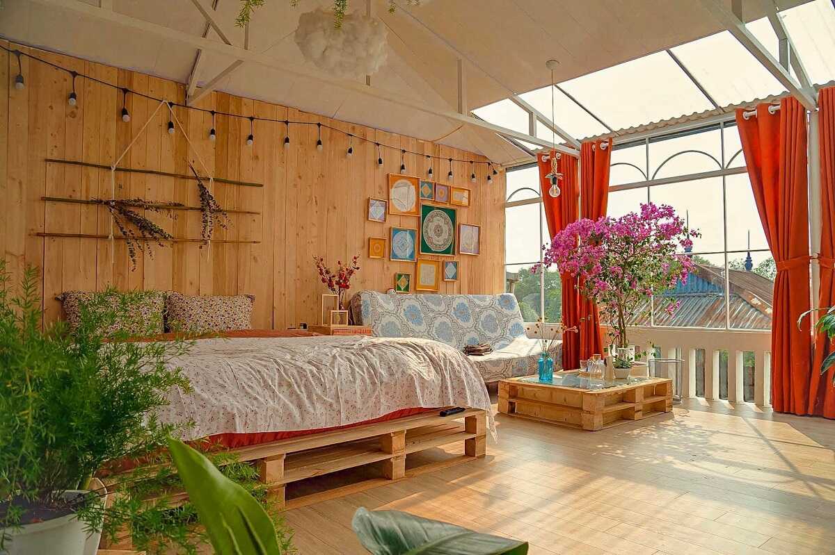 Mẫu thiết kế phòng trọ 16m2 đẹp