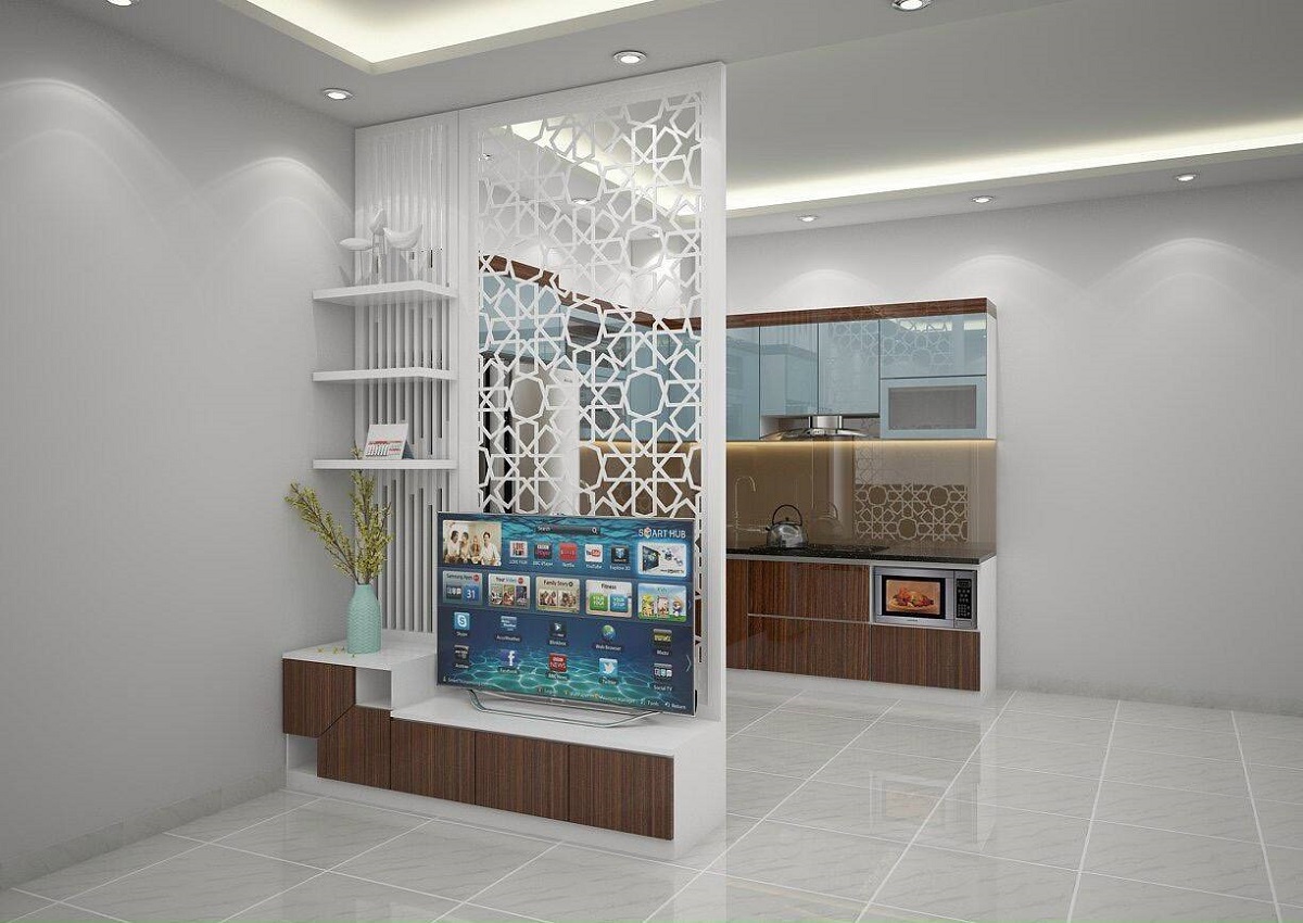 Dùng vách ngăn để ngăn cách các phòng chức năng