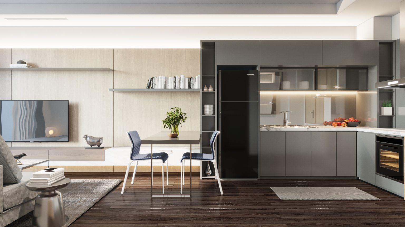 Phong cách thiết kế phòng khách chung cư Chelsea Residences