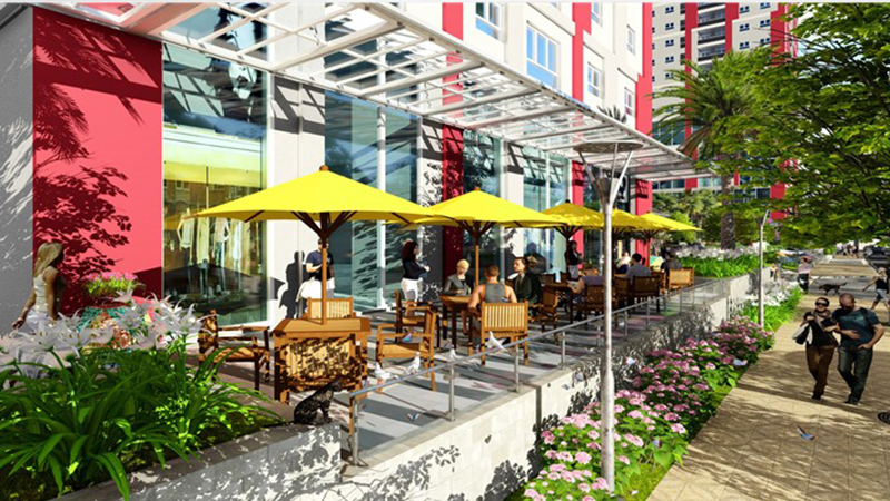 Coffee shop ngoài trời của Hà Nội Paragon