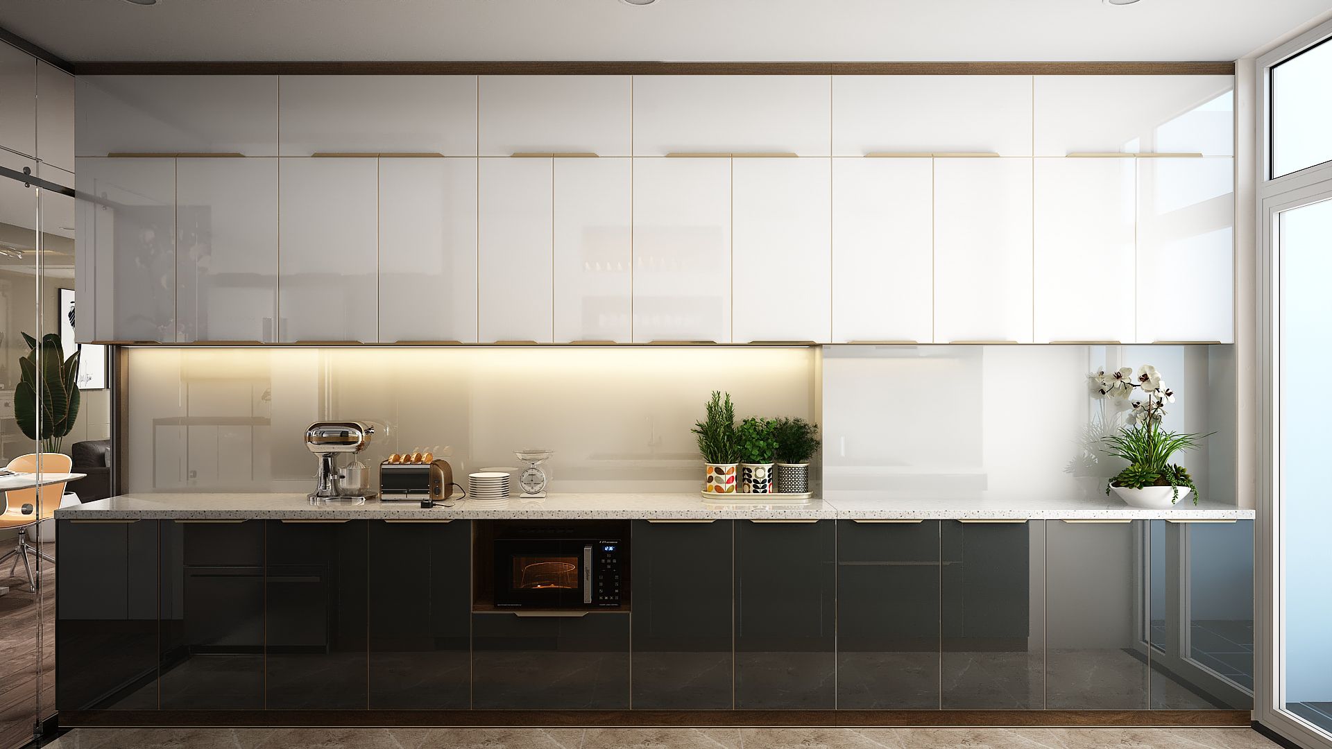 Phong cách thiết kế phòng bếp căn hộ tại A10 Nam Trung Yên