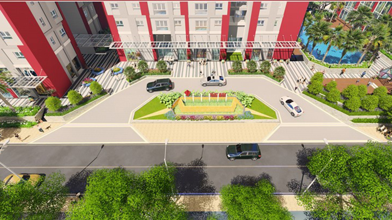 Khu đảo xe vào căn hộ của Hà Nội Paragon