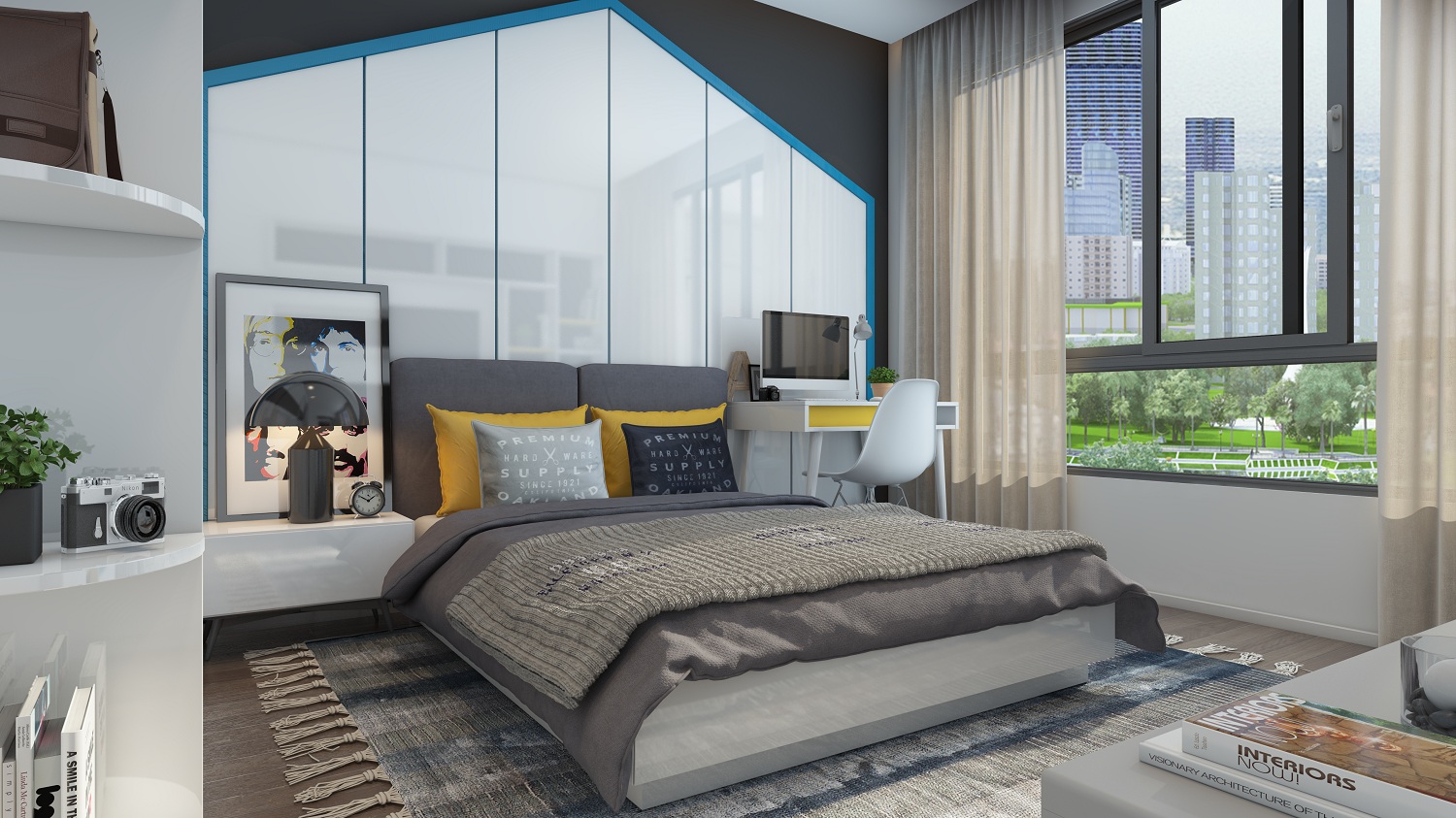 Phong cách thiết kế phòng ngủ chung cư Chelsea Residences