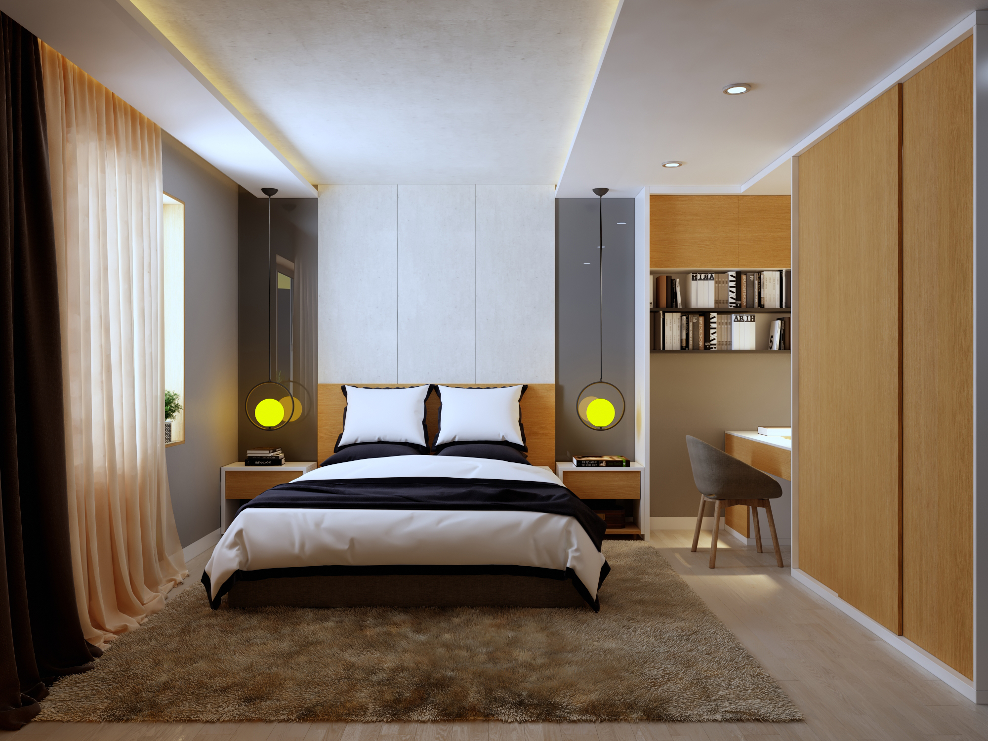 Phong cách thiết kế phòng ngủ Hà Nội Paragon