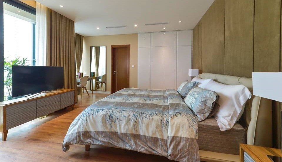 Phong cách thiết kế phòng ngủ căn hộ The Park Home Cầu Giấy