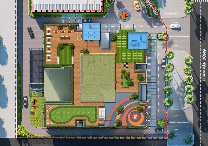 Mặt bằng tổng thể dự án The Nine Phạm Văn Đồng