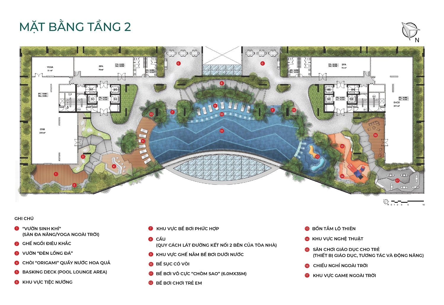 Mặt bằng tầng 2 tại dự án Essensia Nam Sài Gòn