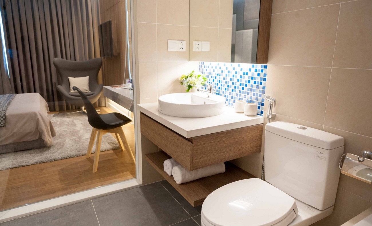 Nội thất tại phòng tắm Essensia vô cùng cao cấp 