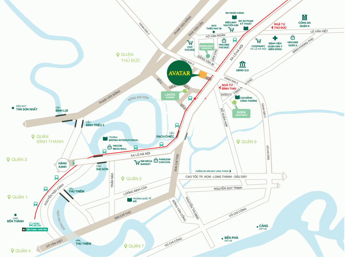 Vị trí dự án Avatar Thủ Đức