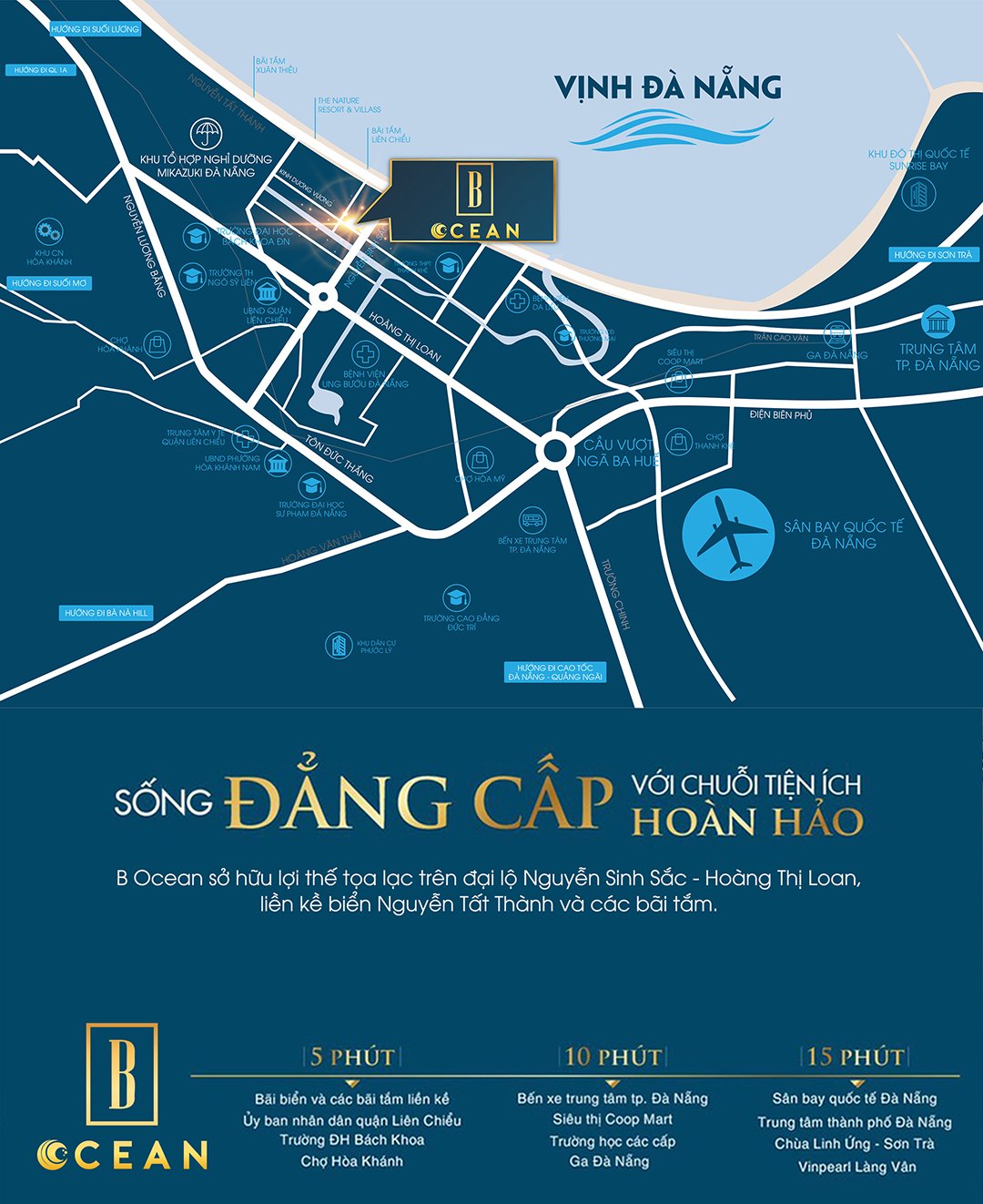 Vị trí tiềm năng của dự án B Ocean Đà Nẵng
