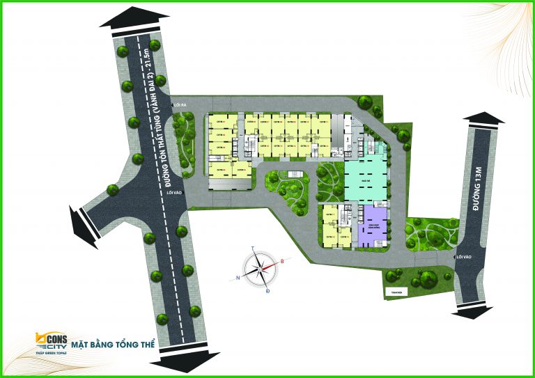 Mặt bằng tổng thể dự án Bcons Ngôi Sao