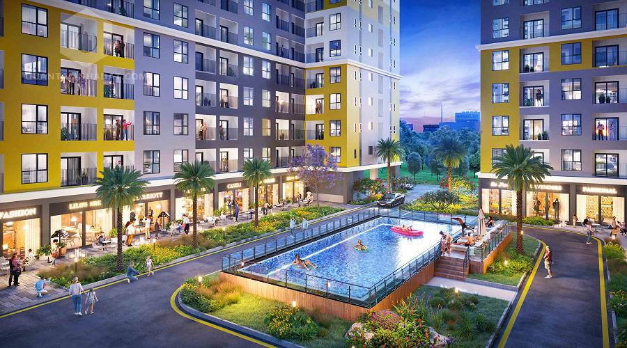 Hồ bơi hiện đại Bcons Ngôi Sao