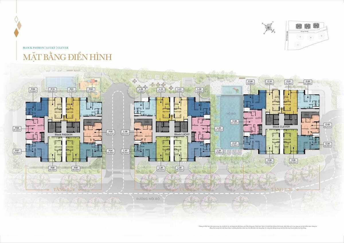 Mặt bằng chi tiết tầng điển hình