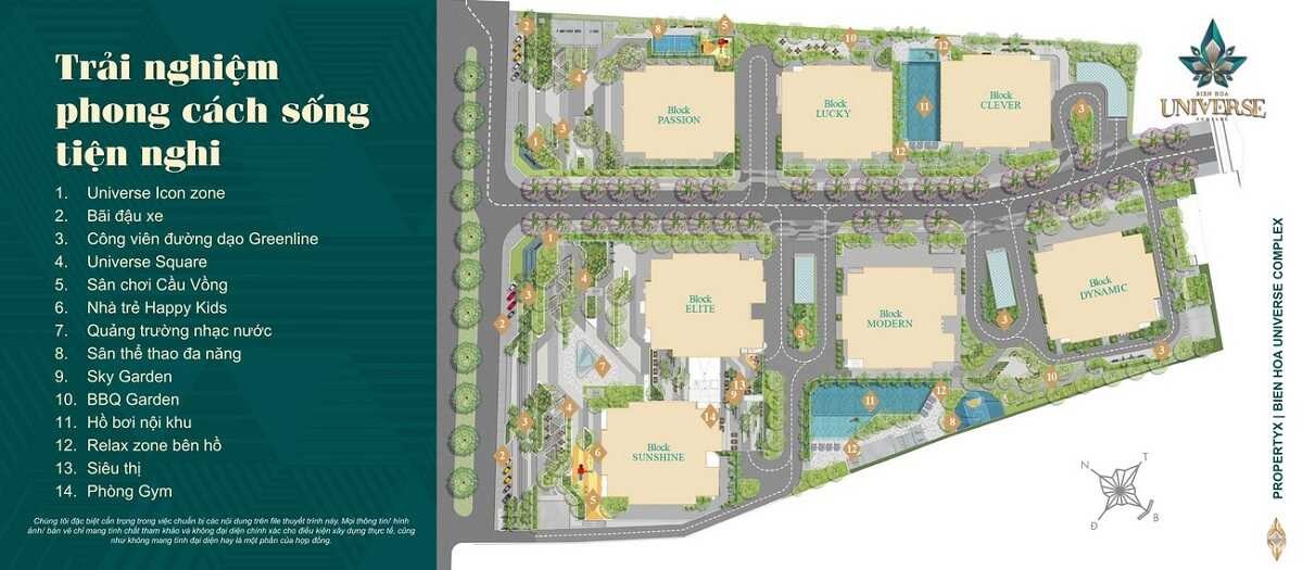 Hệ thống tiện ích bên trong dự án