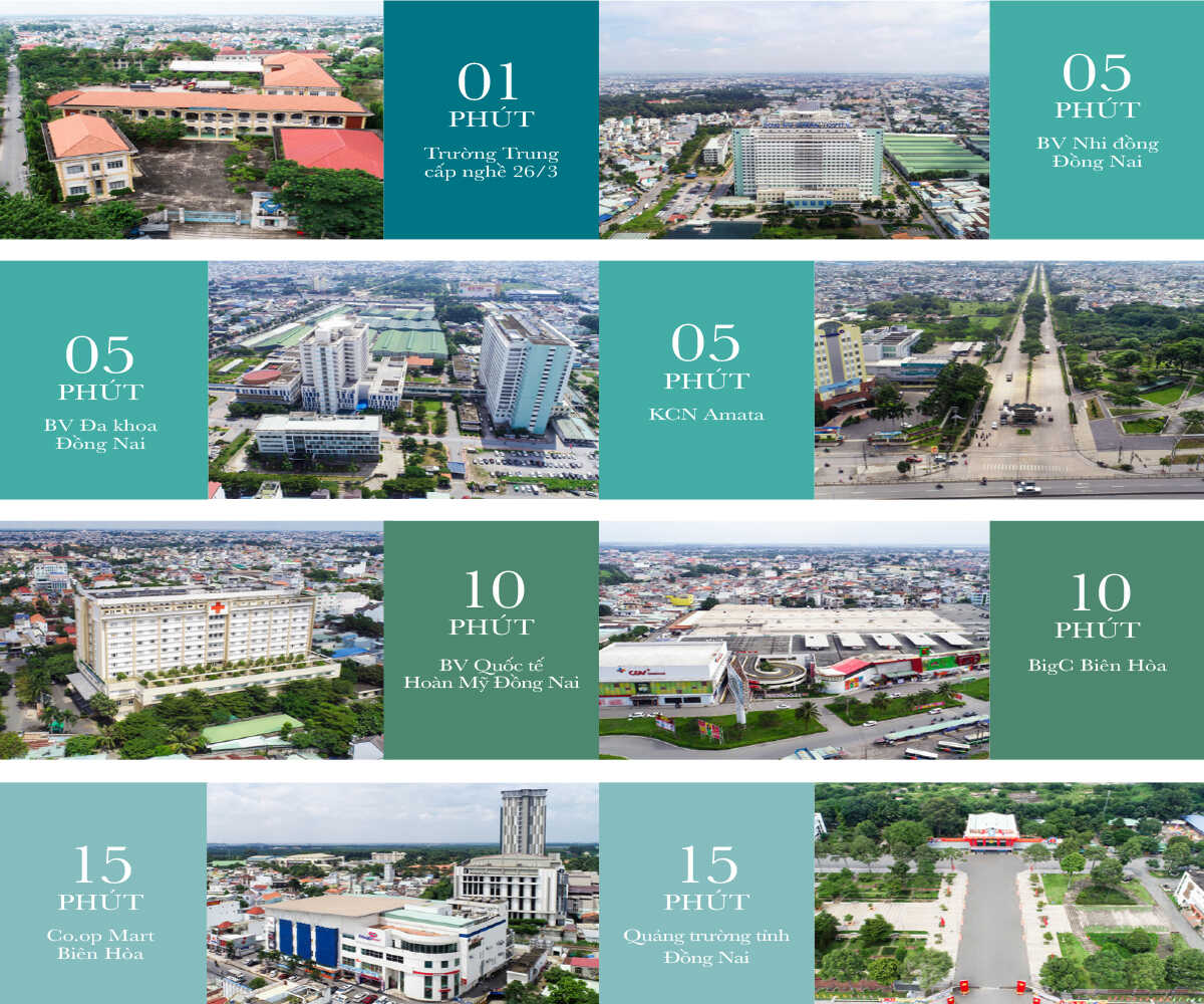 Biên Hoà Universe Complex được thừa hưởng nhiều tiện ích ngoại khu