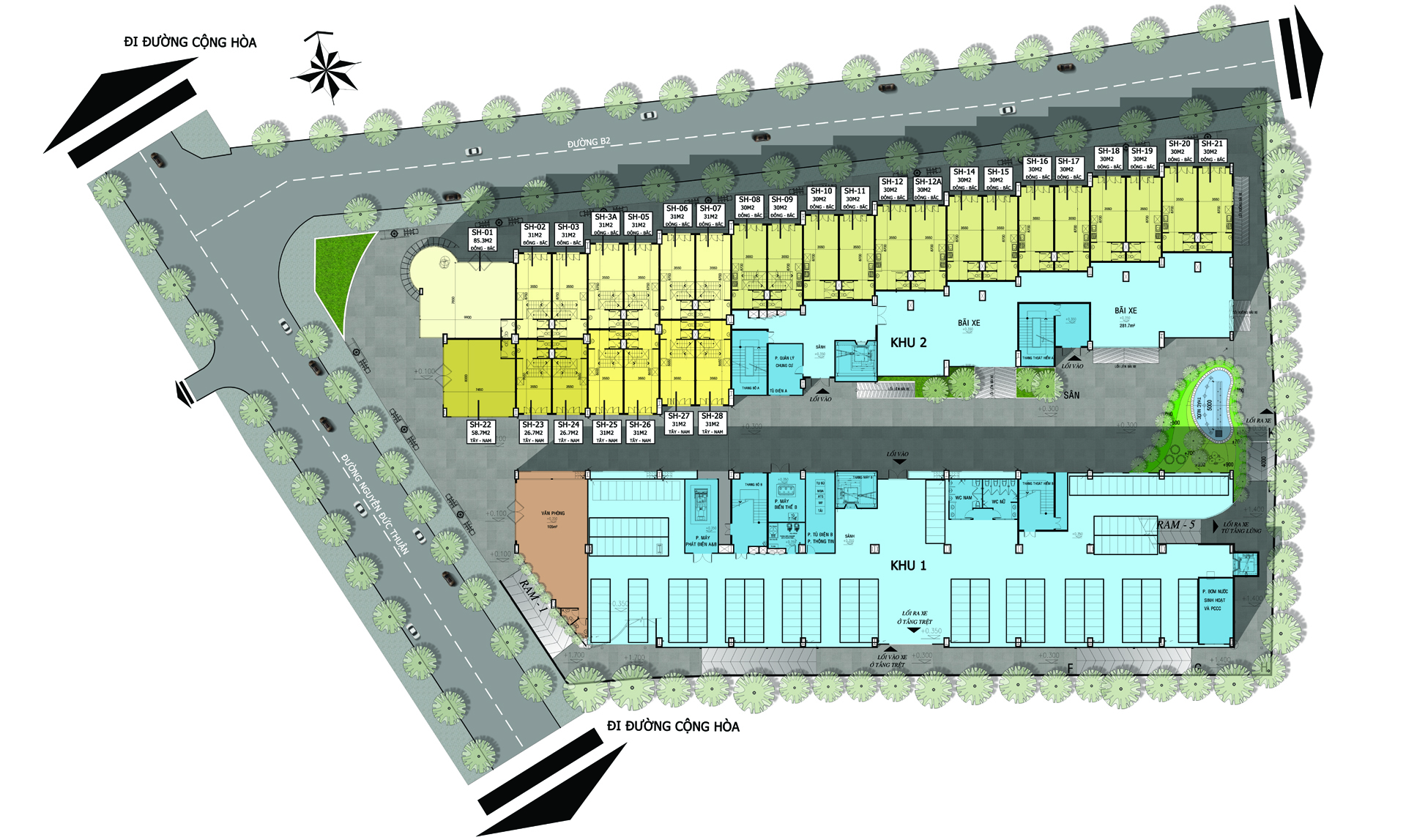 Mặt bằng tổng thể dự án Diyas Sky