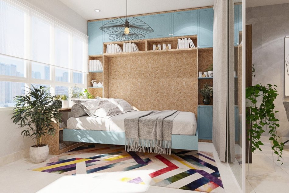 Phòng ngủ căn hộ Diyas Sky