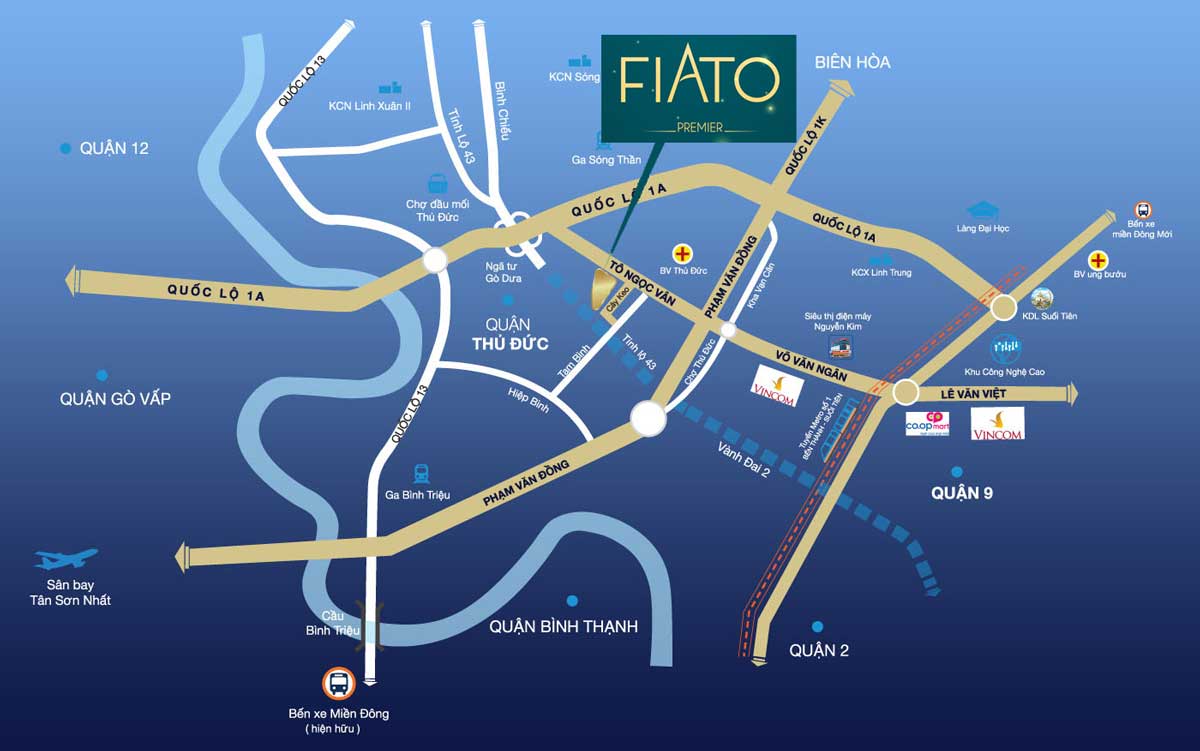 Vị trí tiềm năng dự án Fiato Premier Thủ Đức