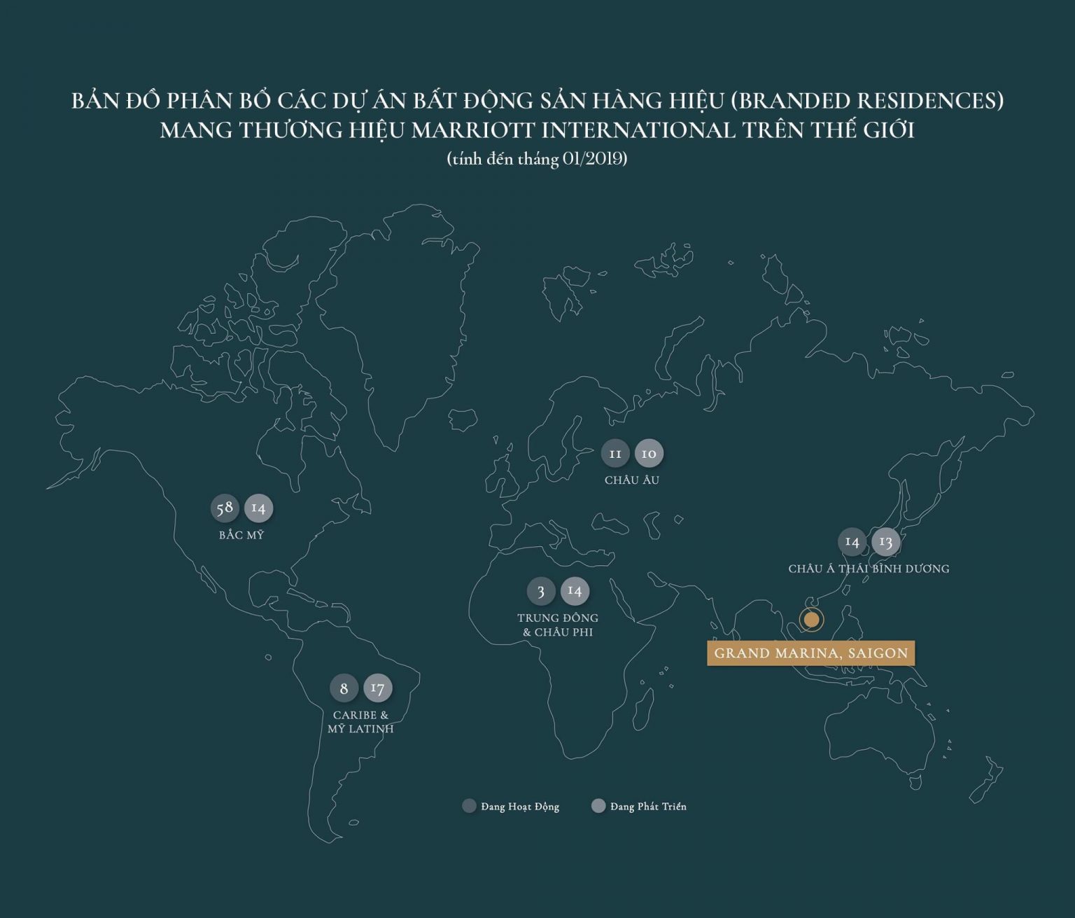 Hệ thống thương hiệu khách sạn Marriott trên toàn thế giới