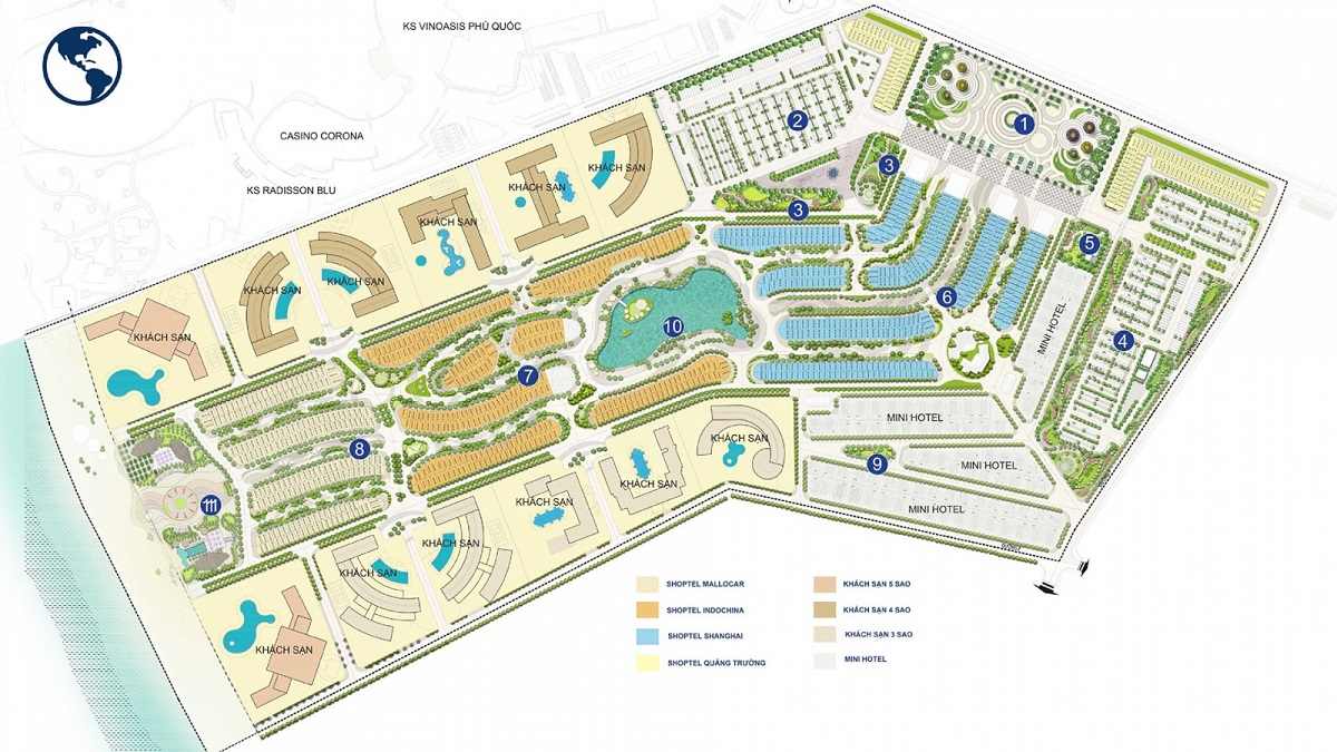 Mặt bằng tổng thể dự án Grand World Phú Quốc