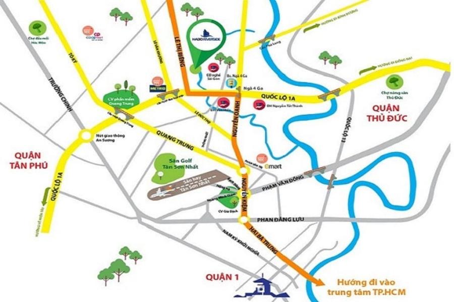Vị trí dự án Hado Riverde