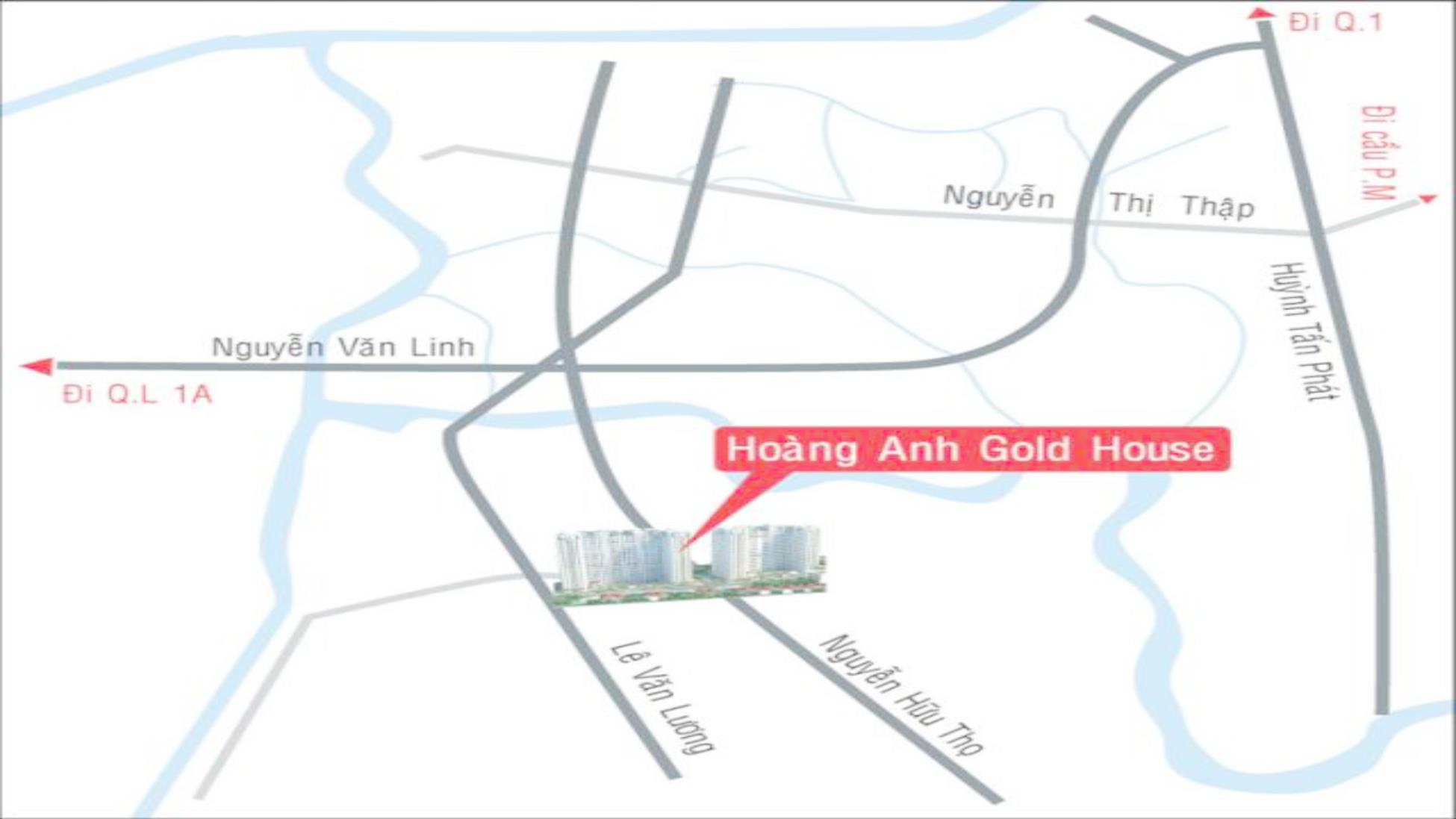 Vị trí dự án Hoàng Anh Gold House
