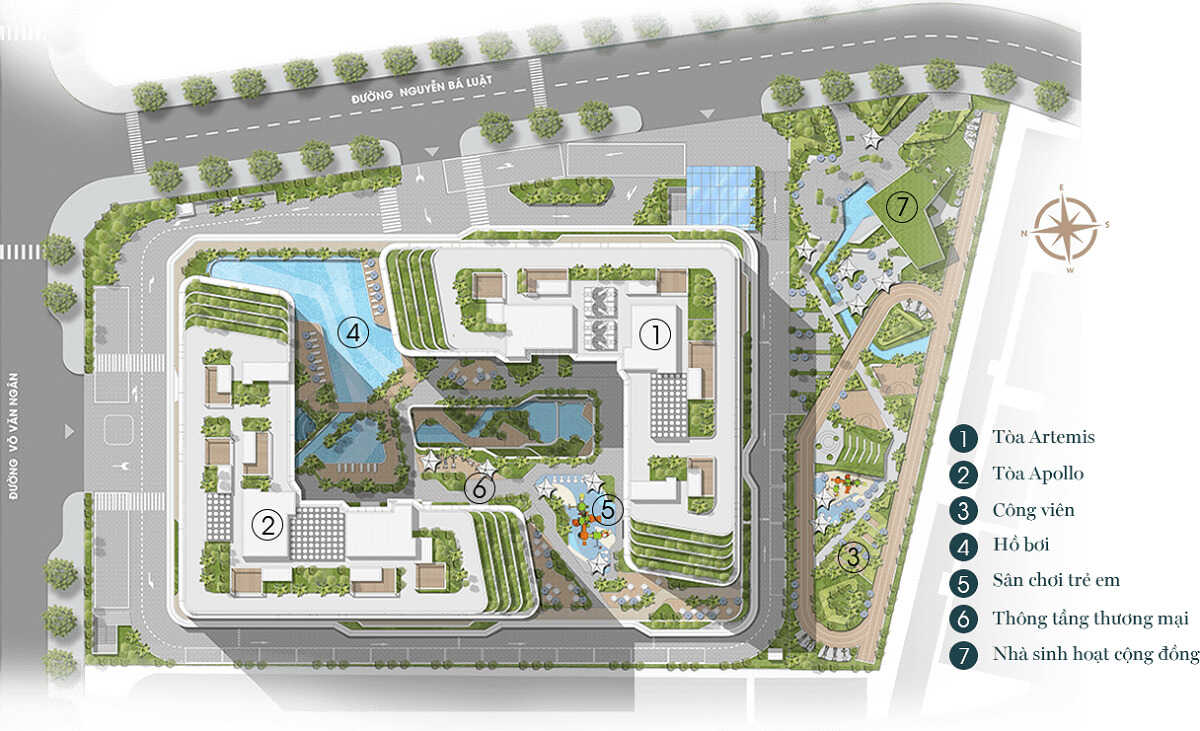 Mặt bằng tổng thể King Crown Infinity