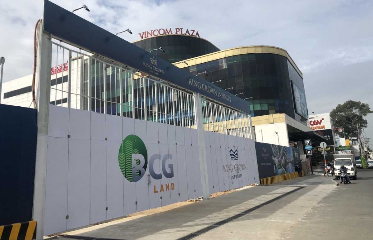 Dự án đã được rào kín xung quanh