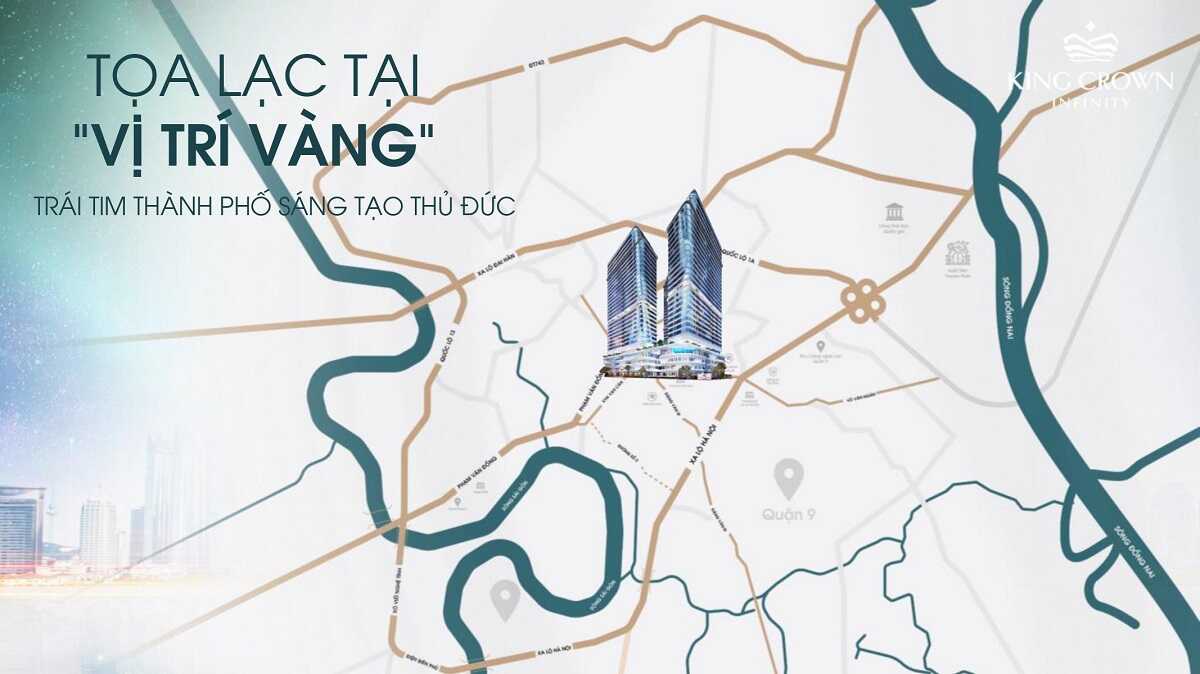 Vị trí xây dựng dự án King Crown Infinity