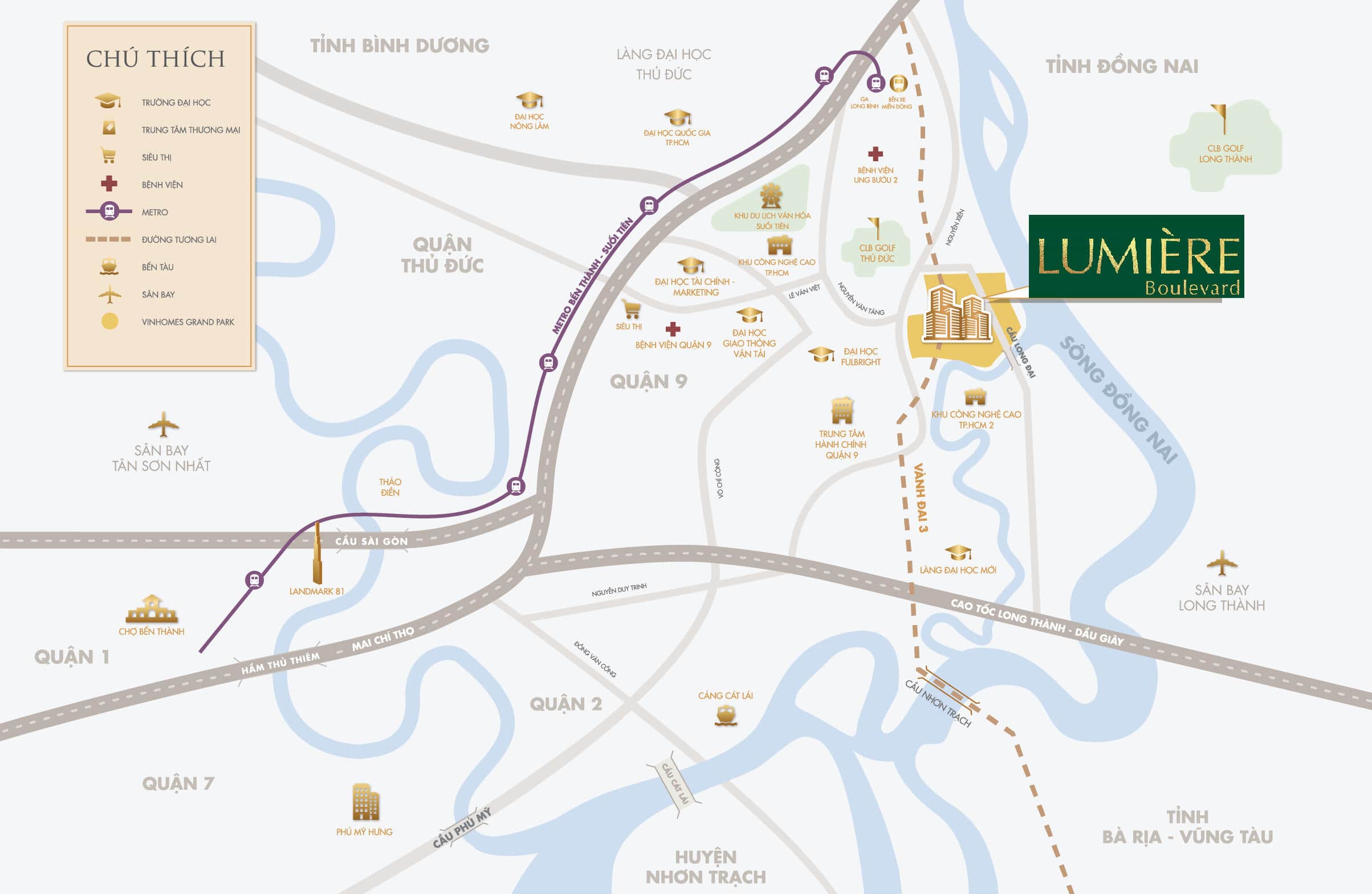 Tiềm năng vị trí Lumiere Boulevard