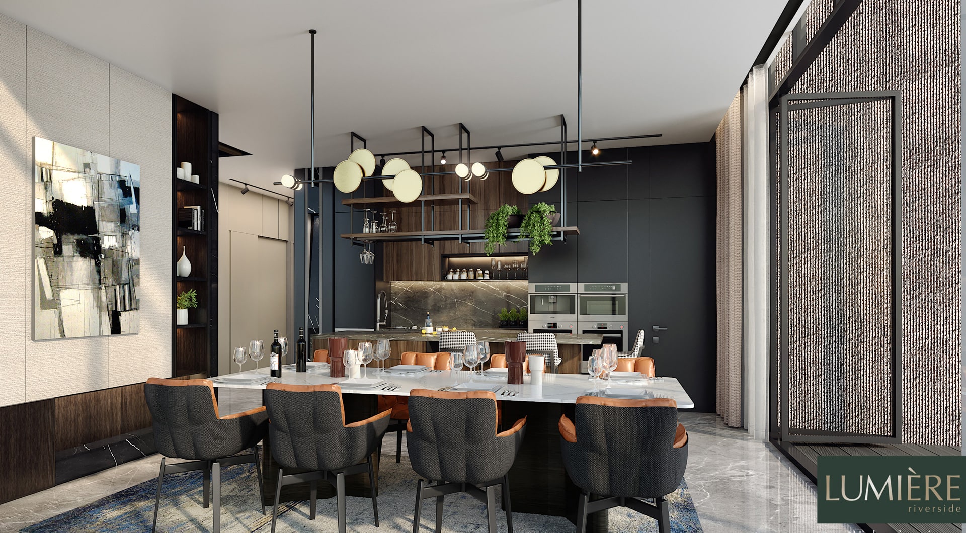 Phòng bếp căn hộ Lumiere Boulevard