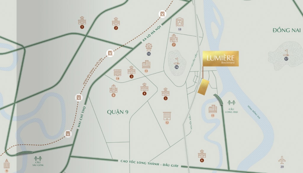 Vị trí đắc địa tại dự án Lumiere Boulevard