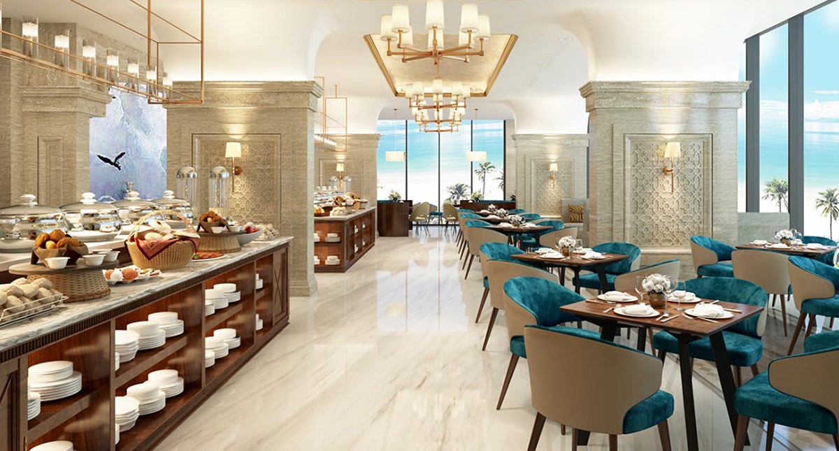 Nhà hàng Á Âu dự án căn hộ condotel Oyster Gành Hào