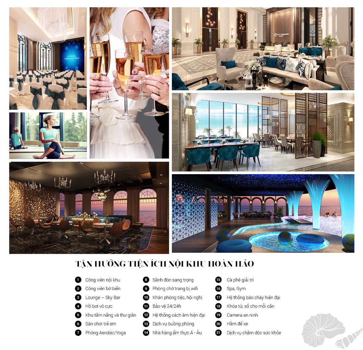 Tiện ích nội khu Oyster hoàn hảo