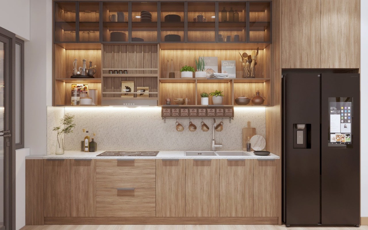 Phòng bếp căn hộ Shizen Home