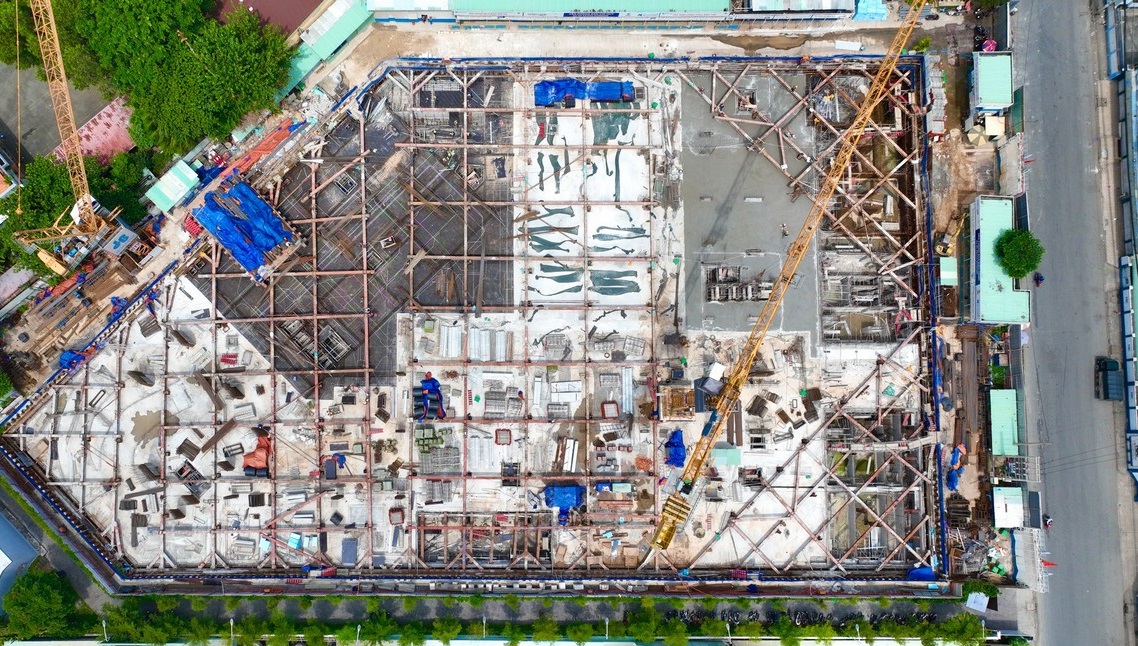 Toàn cảnh dự án khi nhìn từ trên cao xuống