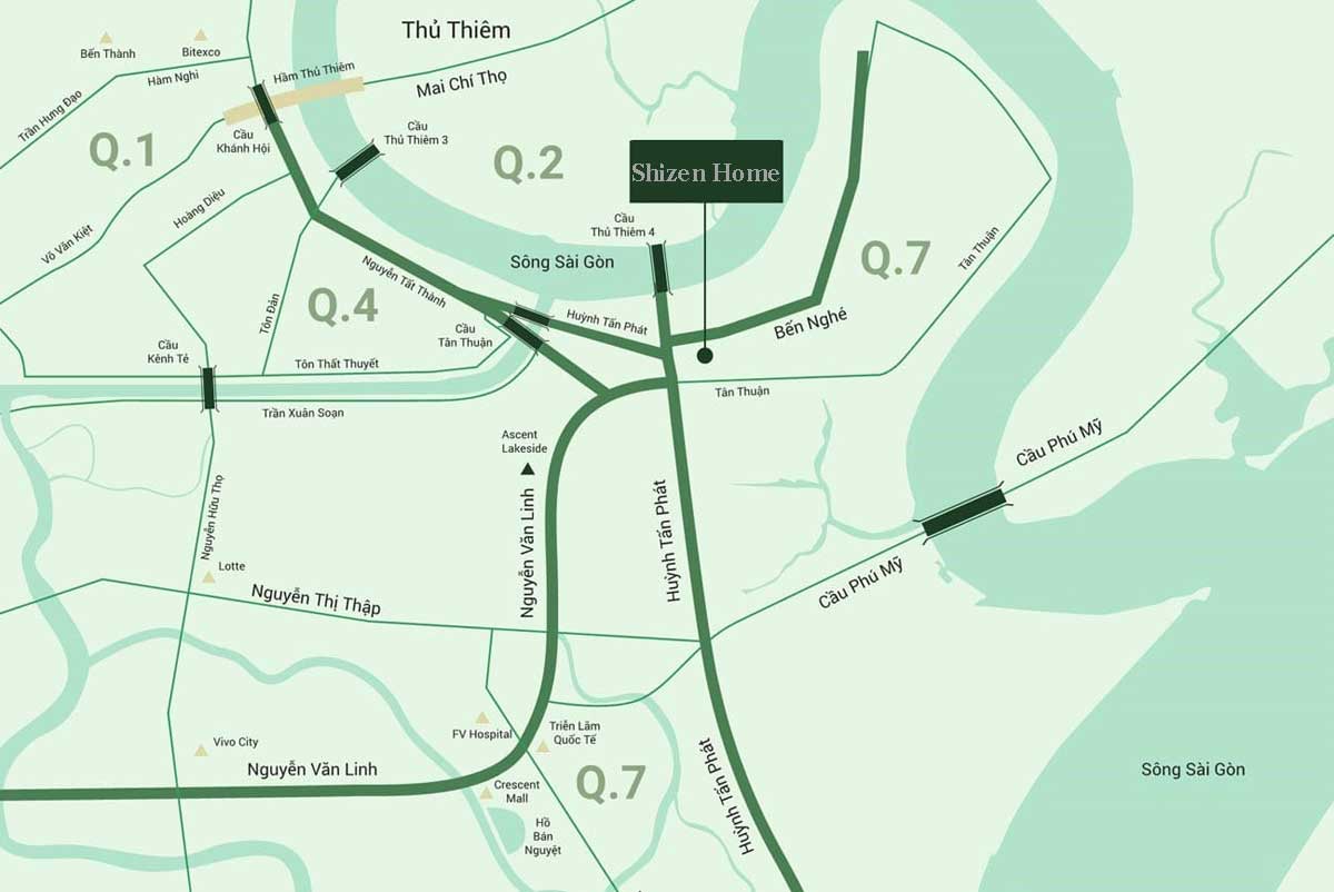 Vị trí đắc địa dự án Shizen Home