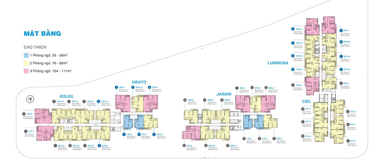 Mặt bằng tổng thể dự án Stella En Tropic