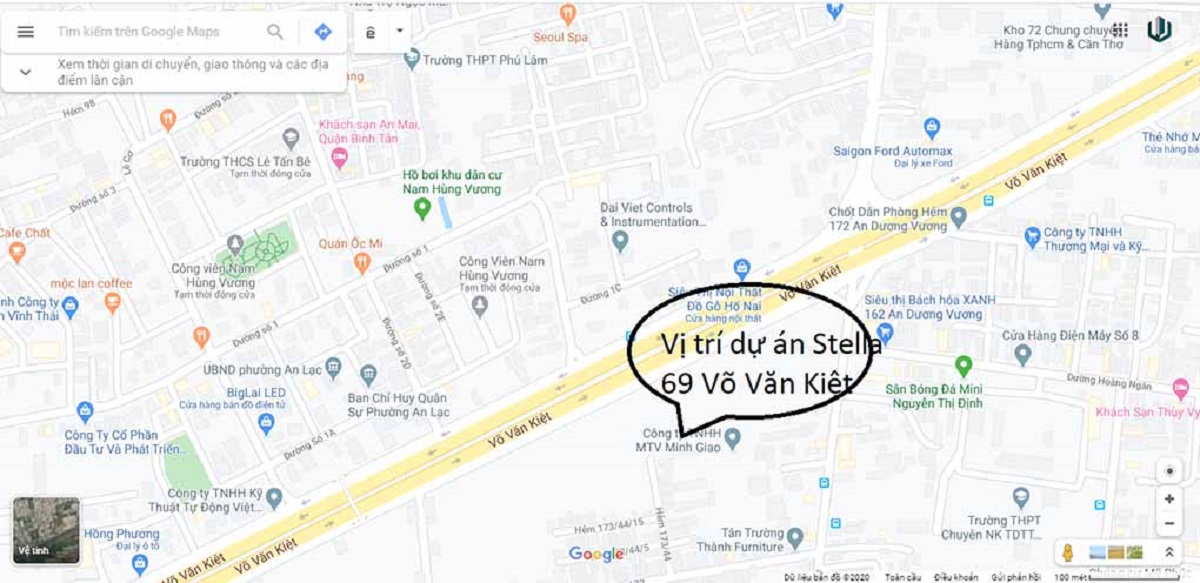 Vị trí xây dựng dự án Stella En Tropic