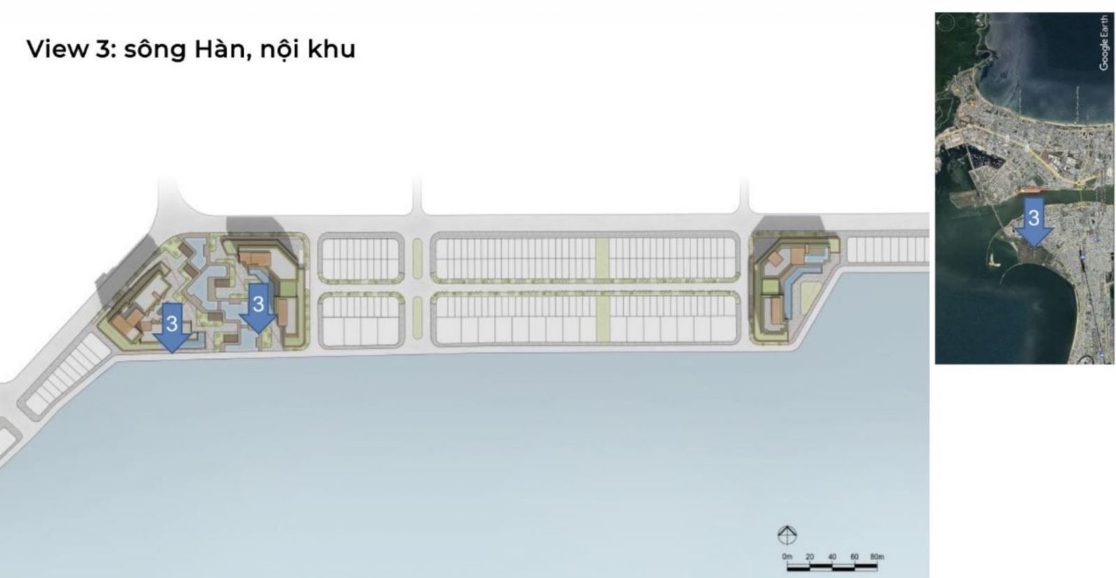 Tầm view 3 sông Hàn, nội khu