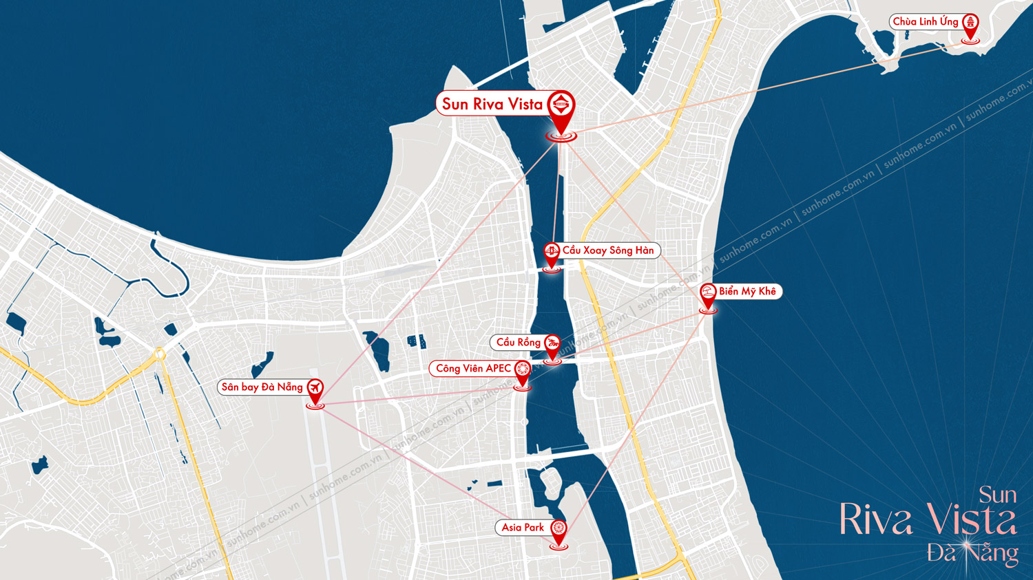 Vị trí dự án đắc địa tại Sun Riva Vista