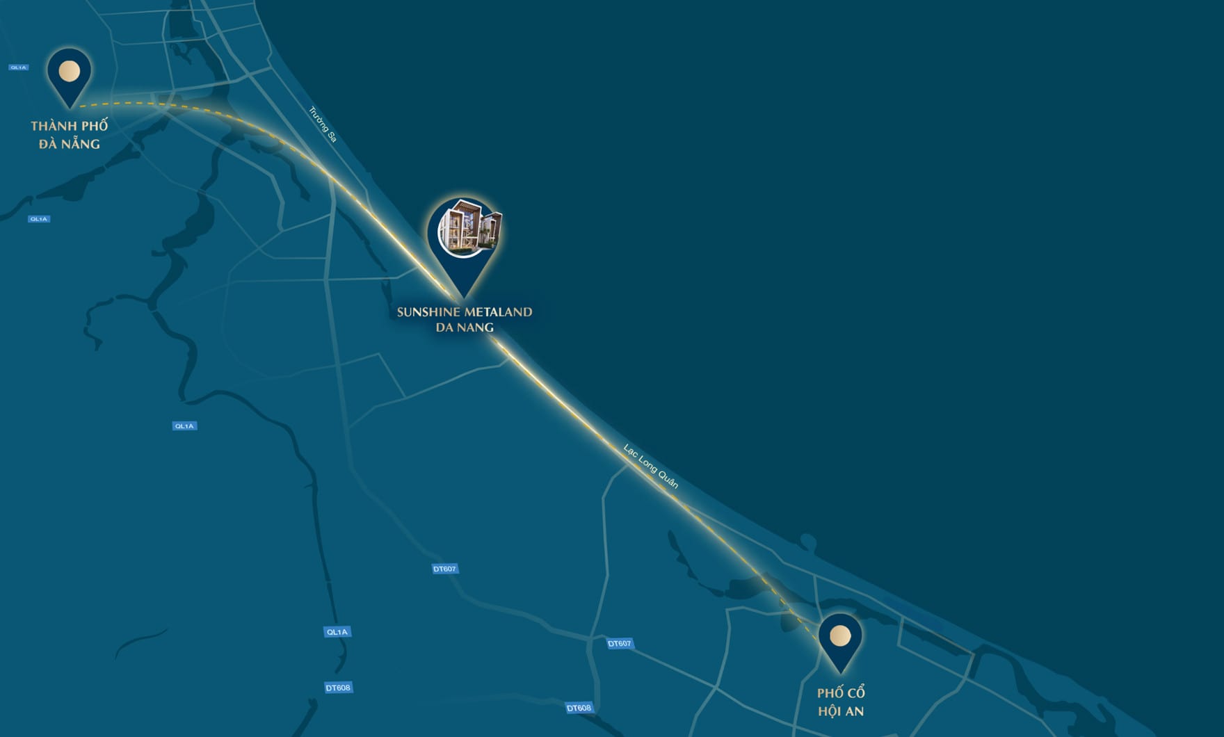 Vị trí đắc địa tại dự án Sunshine Metaland Đà Nẵng