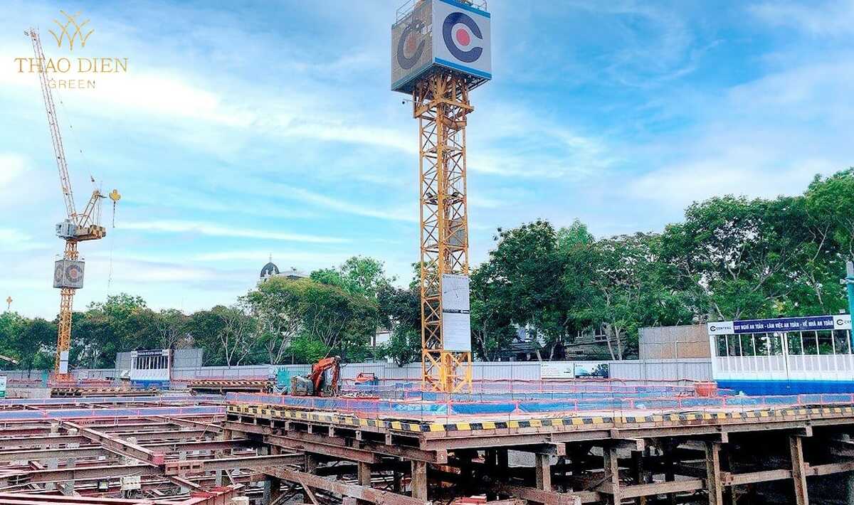 Tiến độ xây dựng dự án Thảo Điền Green
