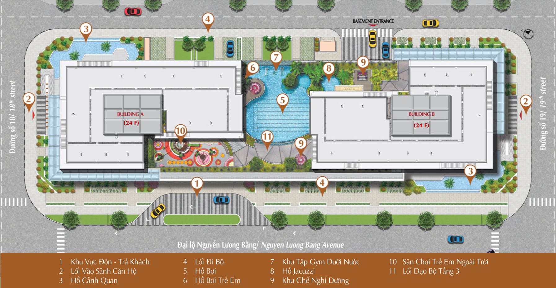 Mặt bằng tổng thể dự án The Antonia