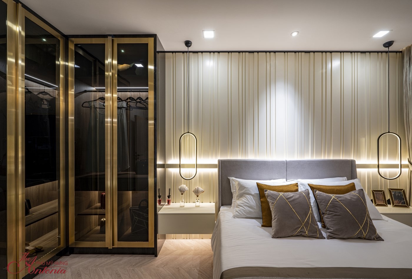 Phòng ngủ căn hộ The Antonia